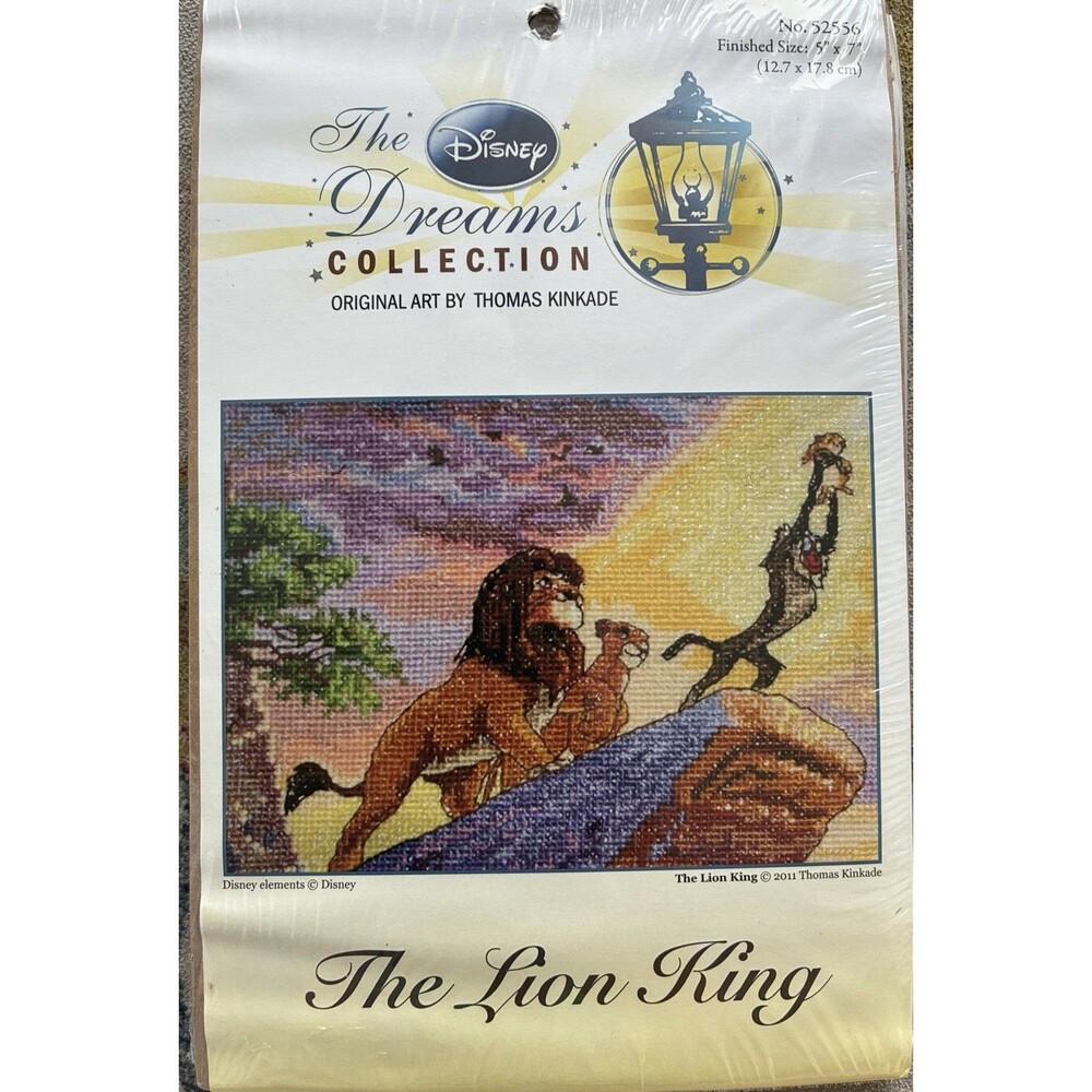 Disney The Lion King Thomas Kinkade Cross Stitch Kit 52556 New